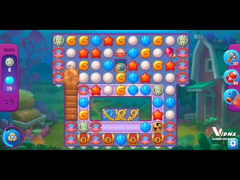 Fishdom. 6009 super hard level no boosters and diamonds - 13 moves