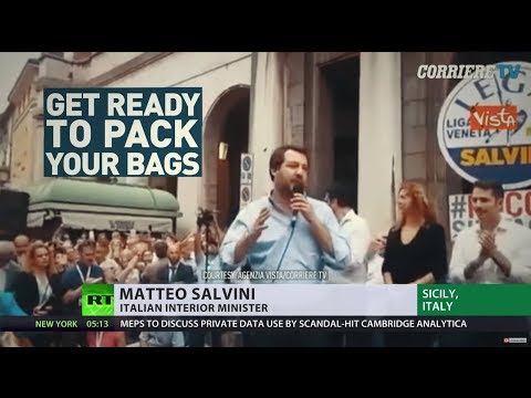 'Pack your bags, illegals': New Italian Euroskeptic govt sends clear message