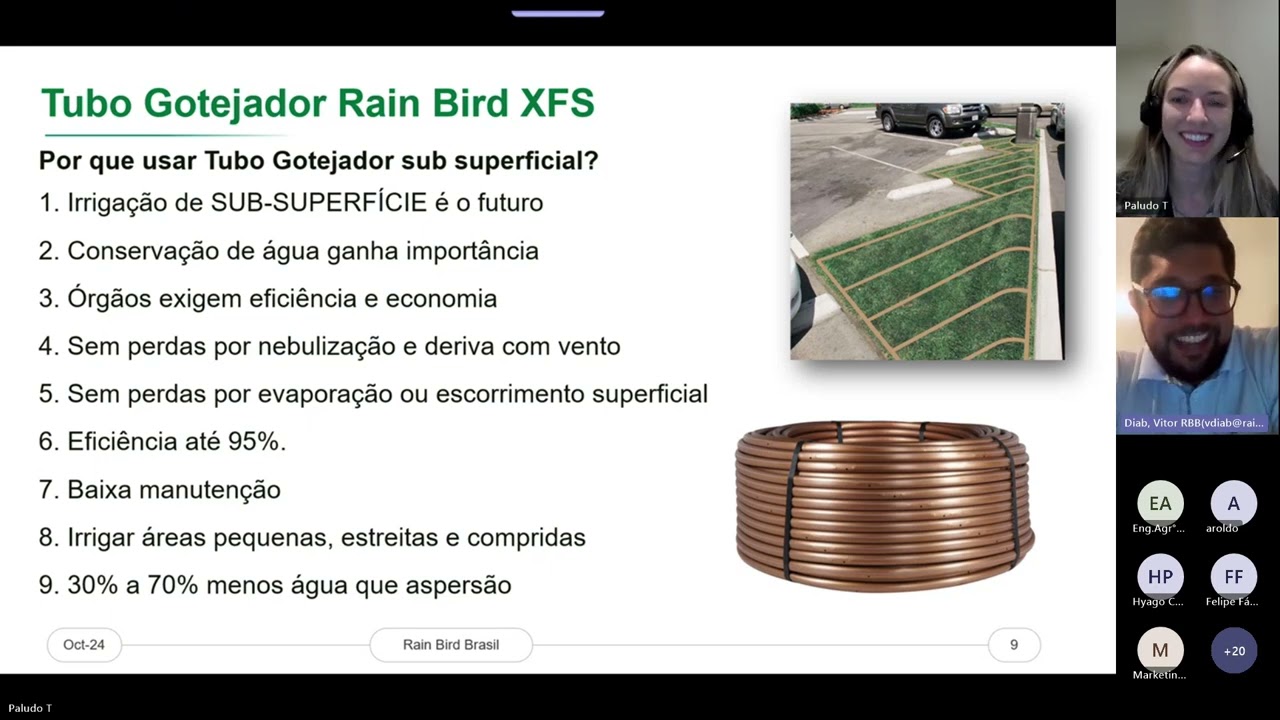 Webinar - Soluções de irrigação para pequenas áreas.
