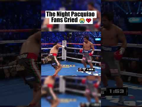 THE NIGHT PACQUIAO FANS CRIED 😭💔#shorts