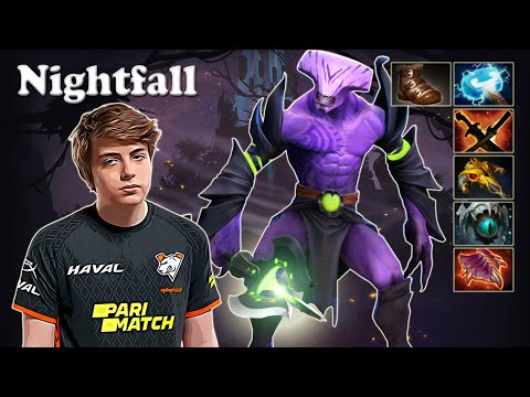 Nightfall - Faceless Void Safelane vs SumaiL Monkey King, Notail Alchemist | Dota 2 7.29d Gameplay