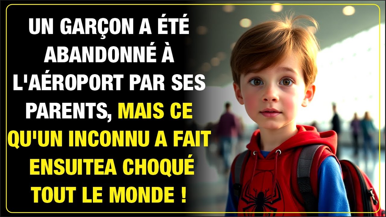 Un garçon abandonné à l'aéroport, l'acte choquant d'un inconnu bouleverse tout le monde!