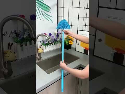 Hemico Foldable Microfiber Triangle mop Multi Functional rotatable Triangle mop with Long Handle