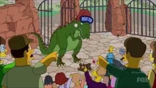 The sad life of a T-Rex...     Simpsons