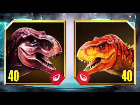 TYRANNOSAURUS REX GEN 2 Vs TYRANNOSAURUS REX - Jurassic World The Game