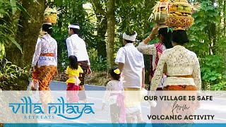 Our village welcomes evacuees in Bali