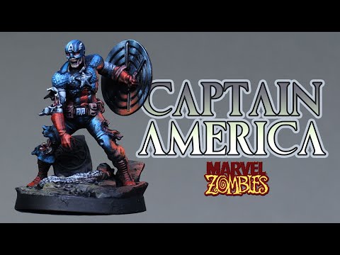 How to Paint Marvel Zombies- Zombie Captain America
