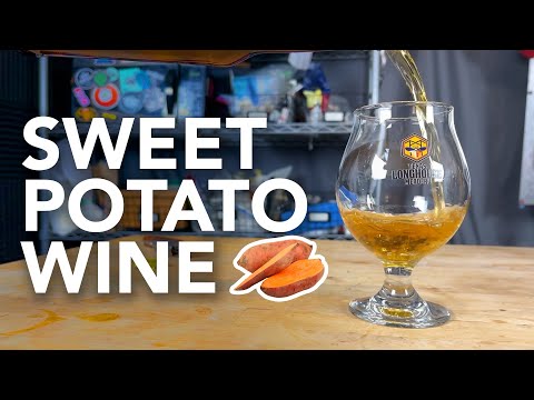 Making Sweet Potato Wine | One gallon simple recipe start to finish - with a tasting!