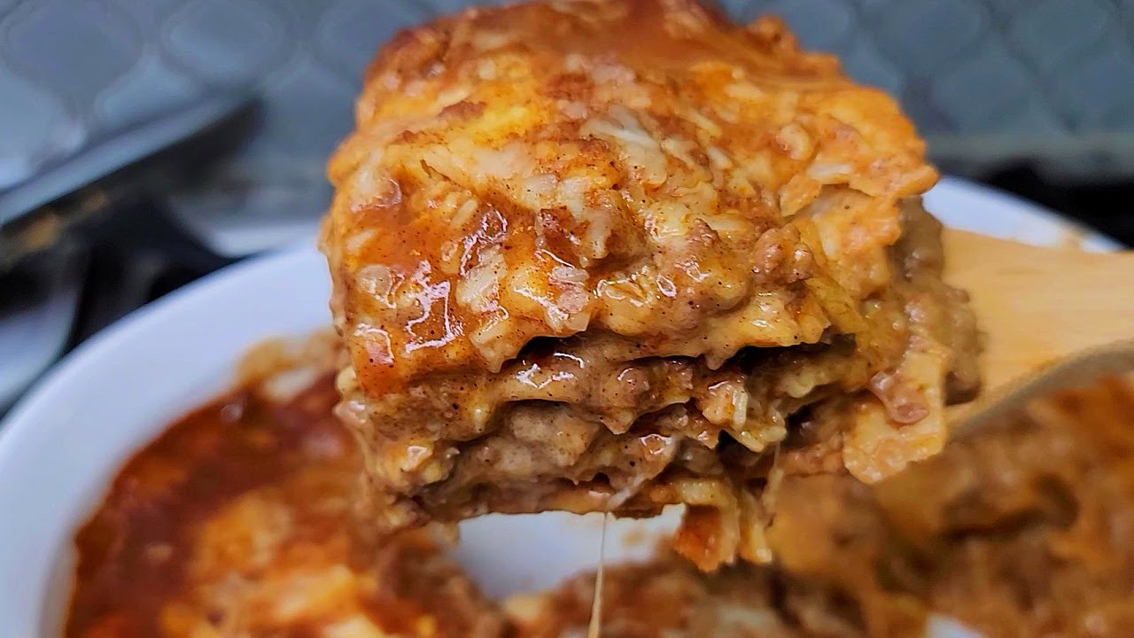Beef and Cheese. Enchiladas Layered Easy Sauce Recipe