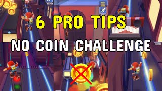 6 Tips and Tricks to get points without collecting coins in Subway Surfers (no coin challenge)