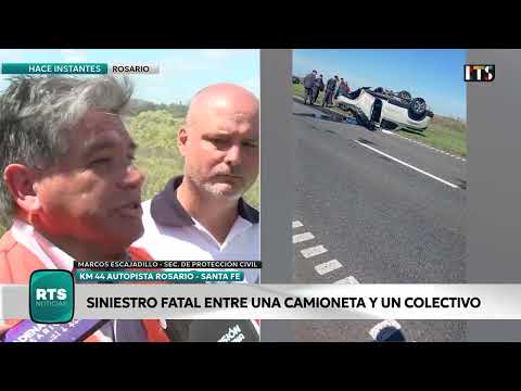 CHOQUE FATAL EN LA AUTOPISTA ROSARIO–SANTA FE | Dos muertos y varios heridos en Oliveros