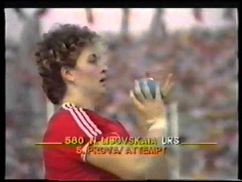 ATLETICA MONDIALI 1987 ROMA PESO DONNE LISOVSKAYA