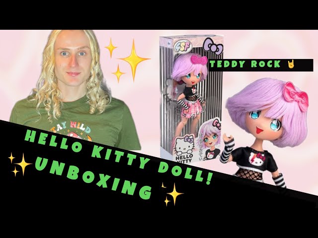 Vídeo relacionado con 4SF - Hello Kitty Manga Doll Teddy Rock, Muñeca Fashion Japonesa con Looks a la Moda Manga, Figura de 19,5 cm con 15 Puntos de Articulación, Pelo Morado, Accesorios Incluidos, Famosa (HKTF0100)