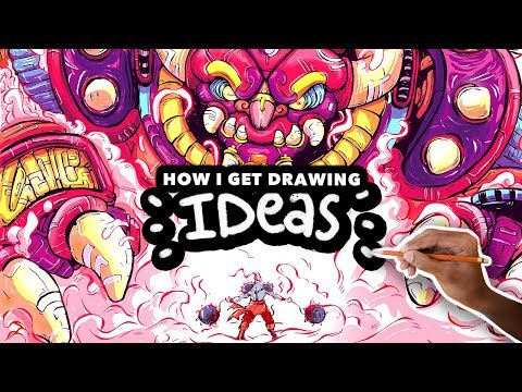 HOW TO GET DRAWING IDEAS - My Illustration Process