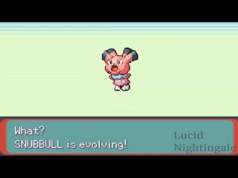 Pokemon Emerald Snubbull Evolves To Grandbull