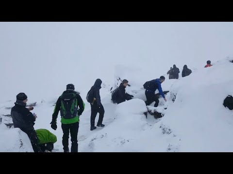 Kinder Scout covered in snow
