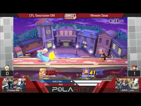 CFL Smackdown 134 WiiU - MVG | Dyr (Diddy Kong) vs UtopianRay (Rosalina) - Winners Semis
