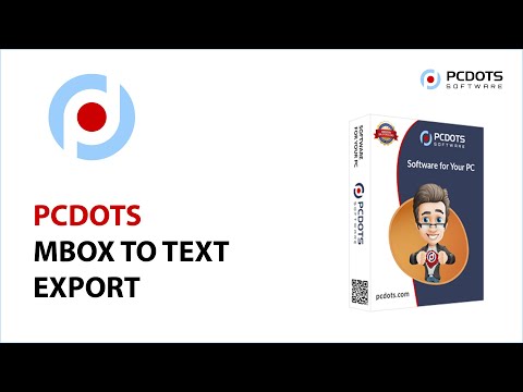 PCDOTS MBOX Converter video tutorial, click to play
