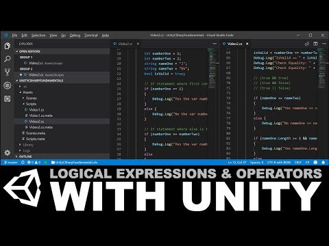 Unity C Fundamentals Logical Expressions and Operators