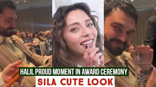Halil Ibrahim Ceyhan Proud Moments in Award Ceremony !Sila Turkoglu Cute look