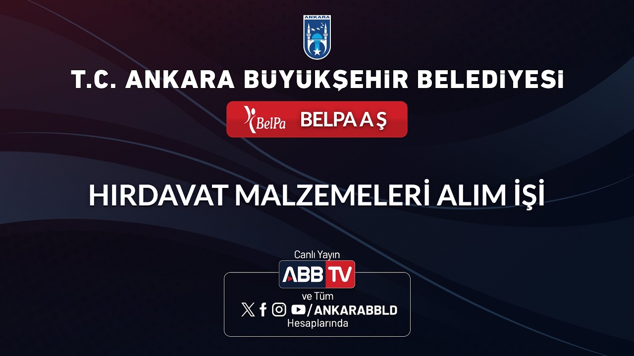 BELPA AŞ - Hırdavat Malzemeleri Alımı İşi