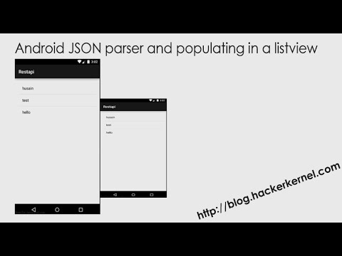 Android JSON parser and populating in a listview