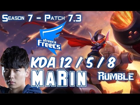AFs MaRin RUMBLE vs GRAGAS Top - Patch 7.3 KR Ranked
