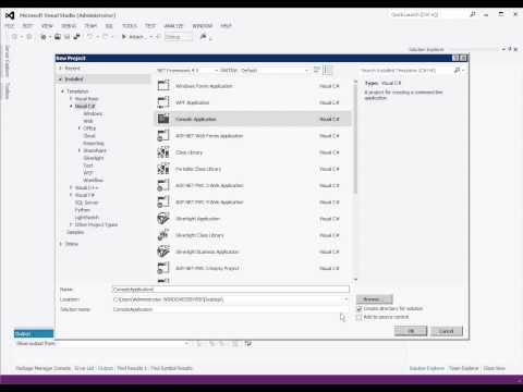 Console Application Setup in Visual Studio 2012