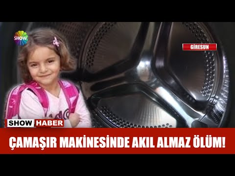 Çamaşır makinesinde akılalmaz ölüm!