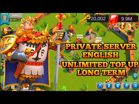 Open Rise Of Kingdoms Private Server Eng - Free Unlimited Recharge + Full Gems