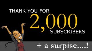 Thank you for 2K Subscribers!