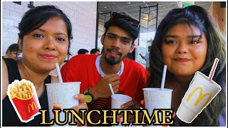 LUNCH IN McDonalds WITH GIRLS 😍 | Trying McDonalds | Self order Meal😍 | ANUBHAV SHARMA.