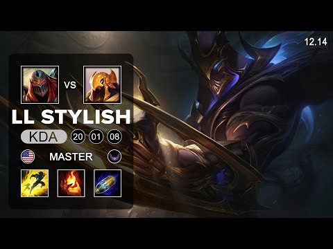 LL Stylish Zed vs Azir Mid - NA Master - Patch 12 14 Season 12