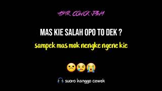 Download lagu Mas Kie Salah Opo To Dek ? | asmr cowok jawa | asmr cowok manja | asmr cowok imut | asmr cogan mp3