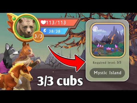 how to go mystic island with 3/3 cubs no big animals no 200 animals 😍😍😍Secret!