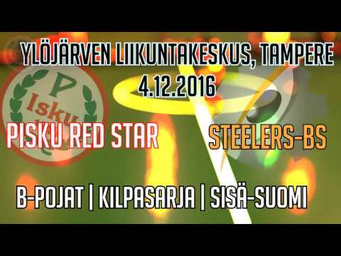 PIsku Red Star - Steelers-BS | Ylöjärven Liikuntakeskus, Tampere 4.12.2016 | Kilpasarja, Sisä Suomi