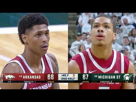 Meleek Thomas & Darius Acuff Jr. Get Test On The Road At #22 Michigan St!