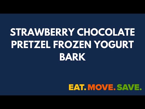 Strawberry Chocolate Pretzel Frozen Yogurt Bark