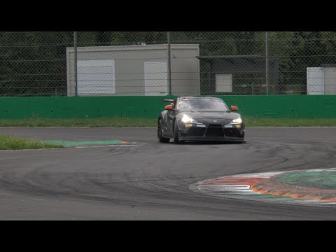 Toyota GR Supra GT4 Evo2 testing at Monza circuit