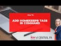 How to Add Homekeepr tags in Command