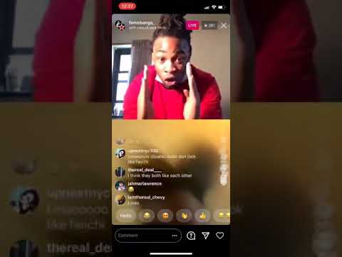 Famo banga go live with fan