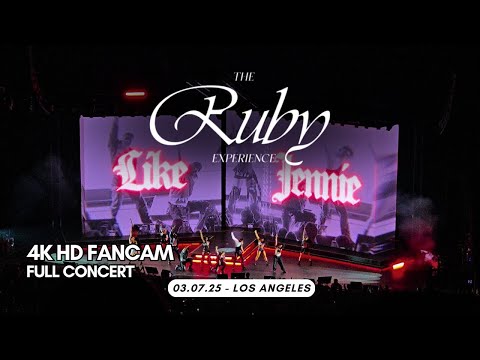 250307 - FULL CONCERT - JENNIE - The Ruby Experience (4K HD FANCAM)