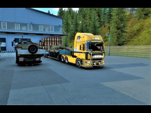 ETS2 1.43 - MAN F2000 customization & Military cargo transportation | Logitech G923 gameplay