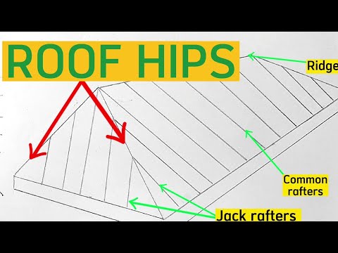 How to Estimate roof HIP LENGTH | Build a HIP ROOF