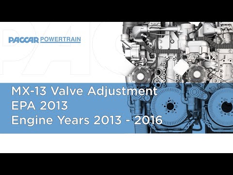 Valve Adjustment EPA13 MX13