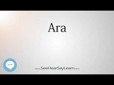 Ara    Constellations pronounced 🔊