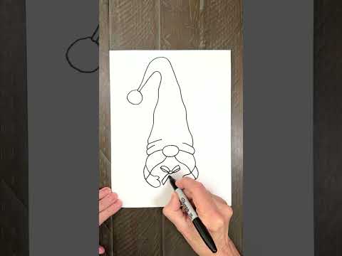 Draw a Christmas Gnome #artprojectsforkids