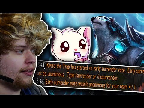 CAN I CONVINCE MY TEAM TO NOT SURRENDER?! | AP Volibear Mid