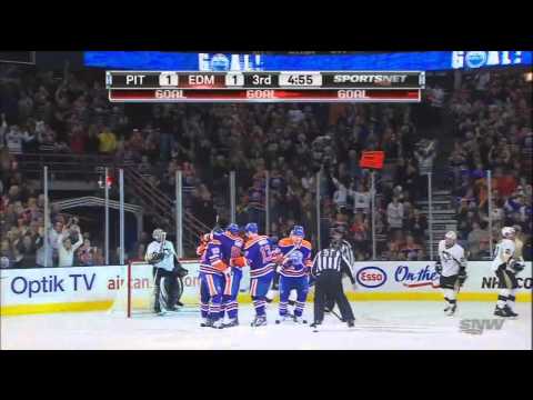 Edmonton Oilers 2011.10.09 [01A] EDM2 PIT1 (SO) [RNH's First NHL Goal]