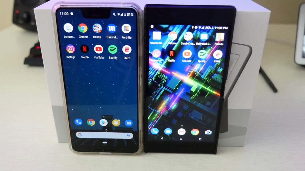 Google Pixel 3 4GB RAM vs Razer Phone 2 8GB RAM